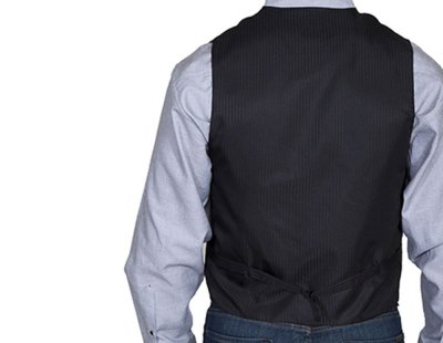 画像2: スカリー オールドウエスト ベスト（ストライプブラック）/Scully Old West Stripe Vest (Black)
