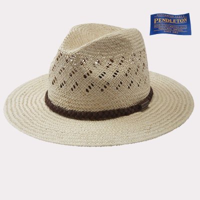 画像1: ペンドルトン パナマ ストローハット（ナチュラル）/Pendleton Panama Straw Hat(Natural)