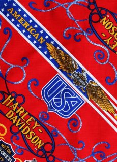 画像2: ハーレーダビッドソン バンダナ（レッド・USA）/Harley Davidson Bandana (2)