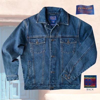 画像1: ペンドルトン サウスウエスト デニム ジャケット/Pendleton Wool Denim Jacket