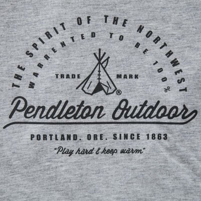 画像1: ペンドルトン アウトドア 半袖 Tシャツ ティーピー（グレー）L/Pendleton SS T-shirt Teepee(Grey)