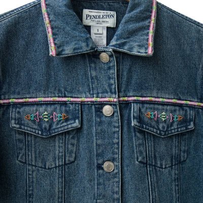 画像2: ペンドルトン ビーズ ジーンズ ジャケット/Pendleton Beaded Jean Jacket