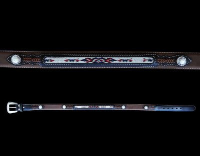 画像3: ウエスタン レザーベルト（コンチョ＆リボン ブラウン・ブラック）/Western Leather Belt