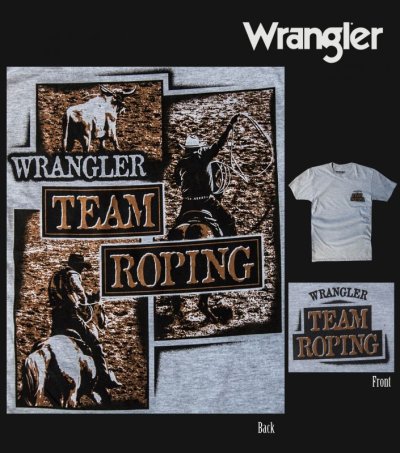 画像1: ラングラー ウエスタン Tシャツ チームローピング（半袖）S/Wrangler T-shirt