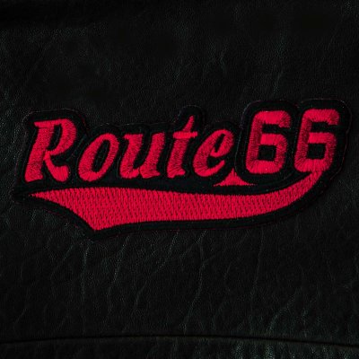 画像1: ワッペン ルート66（レッド・ブラック）/Patch Route 66 