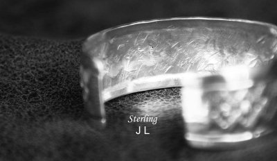 画像3: ナバホ スターリングシルバー ハンドメイド ブレスレット/Navajo Sterling Silver Bracelet