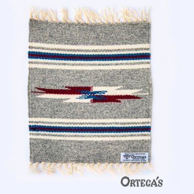 画像1: オルテガ 手織り 100%ウール ラグマット/Ortega's Place Mat