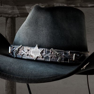 画像1: ベスト ショット ウエスタン プレミアムウール ハット（グレー）/Western Premium Wool Hat(Gray)