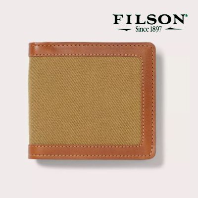 画像1: フィルソン ラギット ツイル パッカー ウォレット（タン）/Filson Rugged Twill Packer Wallet(Tan)