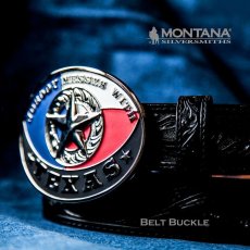 画像1: モンタナシルバースミス テキサススター ウエスタン ベルト バックル/Montana Silversmiths Belt Buckle (1)