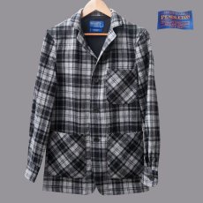 画像1: ペンドルトン バージンウール トップスター ジャケット（グレー）フィッテッドXS/Pendleton Topster Jacket(Douglas Grey Tartan) (1)