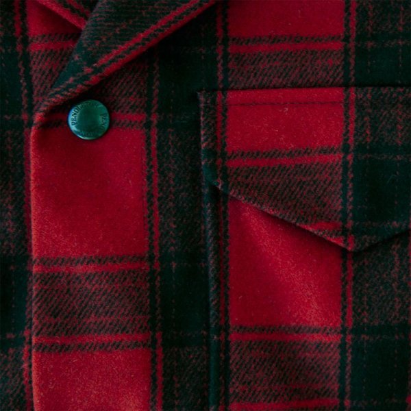 Pendleton ウールジャケット 赤と紺 70s USA製 PENDLETONペンドルトン 裏地付き ウール シャツジャケット