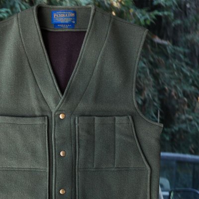 画像2: ペンドルトン ヘリテッッジ リミテッドエディション ウールベスト（フォレストグリーン）M/Pendleton Heritage Limited Edition Wool Vest(Forest Green)