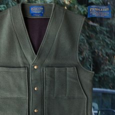 画像1: ペンドルトン ヘリテッッジ リミテッドエディション ウールベスト（フォレストグリーン）M/Pendleton Heritage Limited Edition Wool Vest(Forest Green) (1)