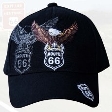 画像2: ルート66 イーグル キャップ/Route 66 Cap(Black) (2)