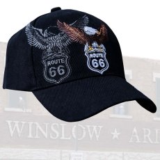 画像1: ルート66 イーグル キャップ/Route 66 Cap(Black) (1)