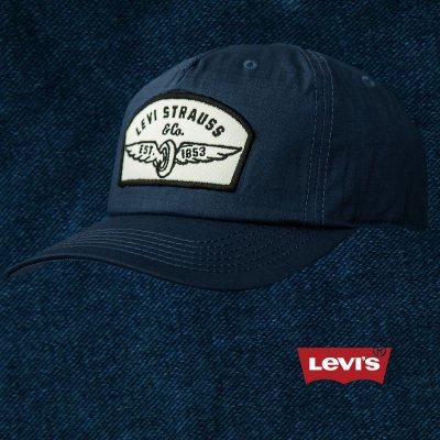 画像1: リーバイス ロゴパッチ キャップ（ネイビー）/Levi's Baseball Cap(Navy)