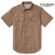 画像2: フィルソン 半袖 シャツ（ブリック・タンプラッド）XS/Filson Twin Lakes Short Sleeve Sport Shirt(Brick/Tan Plaid) (2)