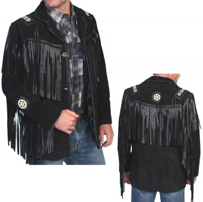 画像3: ウエスタン レザー フリンジ ジャケット（ブラウン）/Western Leather Fringe Jacket