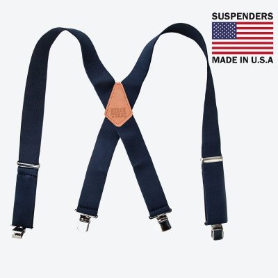 画像1: サスペンダー クリップ式（ネイビー）/M&F Western Products Clip Suspenders(N8510003 Navy)