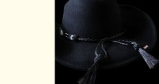 画像2: ブルハイド カウボーイハット シークレットメッセージ（ブラック）/Bullhide Cowboy Hat Secret Message(Black) (2)
