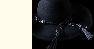 画像2: ブルハイド カウボーイハット シークレットメッセージ（ブラック）/Bullhide Cowboy Hat Secret Message(Black)