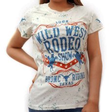 画像1: レディース ウエスタン 半袖Tシャツ（ワイルドウエストロデオ）/Wild West Short Sleeve T-shirt(Women's) (1)