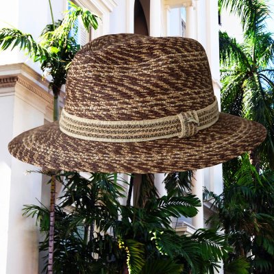 画像1: トミーバハマ  リゾートハット（ブラウン）ハットサイズ調整テープつき/Tommy Bahama Straw Hat(Brown)