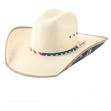 画像1: ブルハイド ウエスタン ストローハット ウォレス（オフホワイト）/Bullhide Western Straw Hat Wallace(Off White) (1)