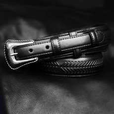 画像3: ノコナ レンジャー ベルト（アローレース・ブラック）/Nocona Arrow Lace Ranger Belt(Black) (3)