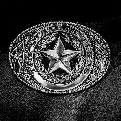 画像1: ザ ステイト オブ テキサス スター ベルト バックル/THE STATE OF TEXAS Star Belt Buckle