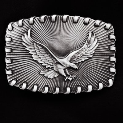 画像1: モンタナシルバースミス アンティークシルバー アメリカンイーグル ベルト バックル/Montana Silversmiths Eagle Belt Buckle