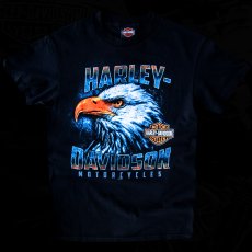 画像4: ハーレーダビッドソン アメリカンイーグル 半袖Tシャツ（ブラック）/Harley Davidson American Eagle Shortsleeve T-shirt(Black) (4)