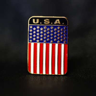 画像1: U.S.A 星条旗・アメリカ国旗 ピンバッジ/Pin U.S.A Flag
