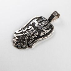 画像2: ナバホ インディアン ハンドメイド スターリングシルバー ペンダント トップ/R.Singer Navajo Sterling Silver Pendant (2)