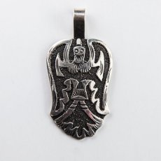 画像1: ナバホ インディアン ハンドメイド スターリングシルバー ペンダント トップ/R.Singer Navajo Sterling Silver Pendant (1)