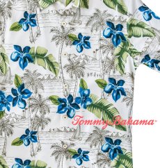 画像2: トミーバハマ シルク ハワイアン シャツ・アロハシャツ（半袖・クリーム）S/Tommy Bahama Short Sleeve Hawaiian Shirt(Cream) (2)