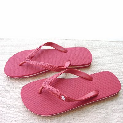 画像1: アバクロンビー＆フィッチ ビーチサンダル（レッド/レディース）/Abercrombie&Fitch Flip Flop（Red/Women)