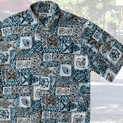 画像2: アートハウス 半袖 フィッシュ プリントシャツ/Arthouse Fish Print Shortsleeve Shirt