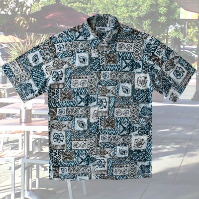 画像1: アートハウス 半袖 フィッシュ プリントシャツ/Arthouse Fish Print Shortsleeve Shirt