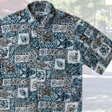 画像1: アートハウス 半袖 フィッシュ プリントシャツ/Arthouse Fish Print Shortsleeve Shirt (1)