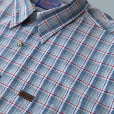 画像3: ペンドルトン 半袖 シャツ（ブループラッド）/Pendleton Plaid Shortsleeve Shirt(Blue)