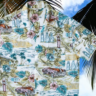 画像2: バケーション ハワイアン シャツ（ナチュラル）M/Short Sleeve Hawaiian Shirt(Natural)