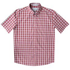 画像2: エバグリーン 半袖 シャツ（バーガンディー）/Evergreen Plaid Shortsleeve Shirt (2)