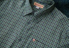 画像3: クイックシルバー 半袖 シャツ（グリーン・ブルー）/Quiksilver Tencel Plaid Shortsleeve Shirt(Green/Blue) (3)