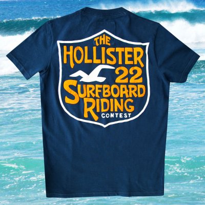 画像2: ホリスター 半袖 Tシャツ ネイビーM/Hollister Short Sleeve T-Shirt HOLLISTER 22 SURFBOARD RIDING CONTEST