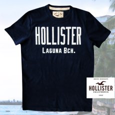 画像1: ホリスター 半袖 Tシャツ ネイビーM/Hollister Short Sleeve T-Shirt HOLLISTER LAGUNA BCH. (1)