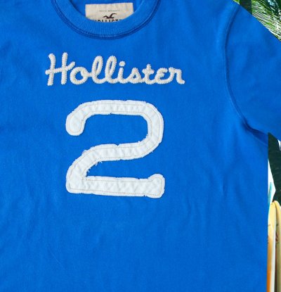画像2: ホリスター アップリケ&刺繍 半袖 Tシャツ ブルーM/Hollister Short Sleeve T-Shirt Hollister 2