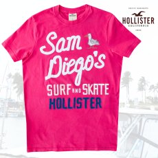 画像1: ホリスター 半袖 Tシャツ ピンクL/Hollister Short Sleeve T-Shirt Sam Diego's SURF AND SKATE HOLLISTER (1)