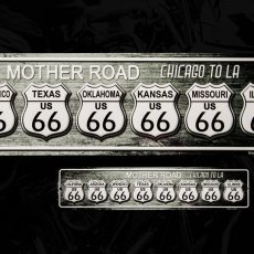 画像1: ルート66 メタルサイン シカゴからLAまで8州/Metal Sign Route 66 The MOTHER ROAD CHICAGO TO LA (1)
